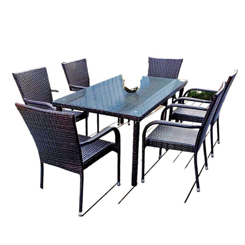 Outdoor Furniture - Zestawy mebli rattanowych na zewnątrz, stół