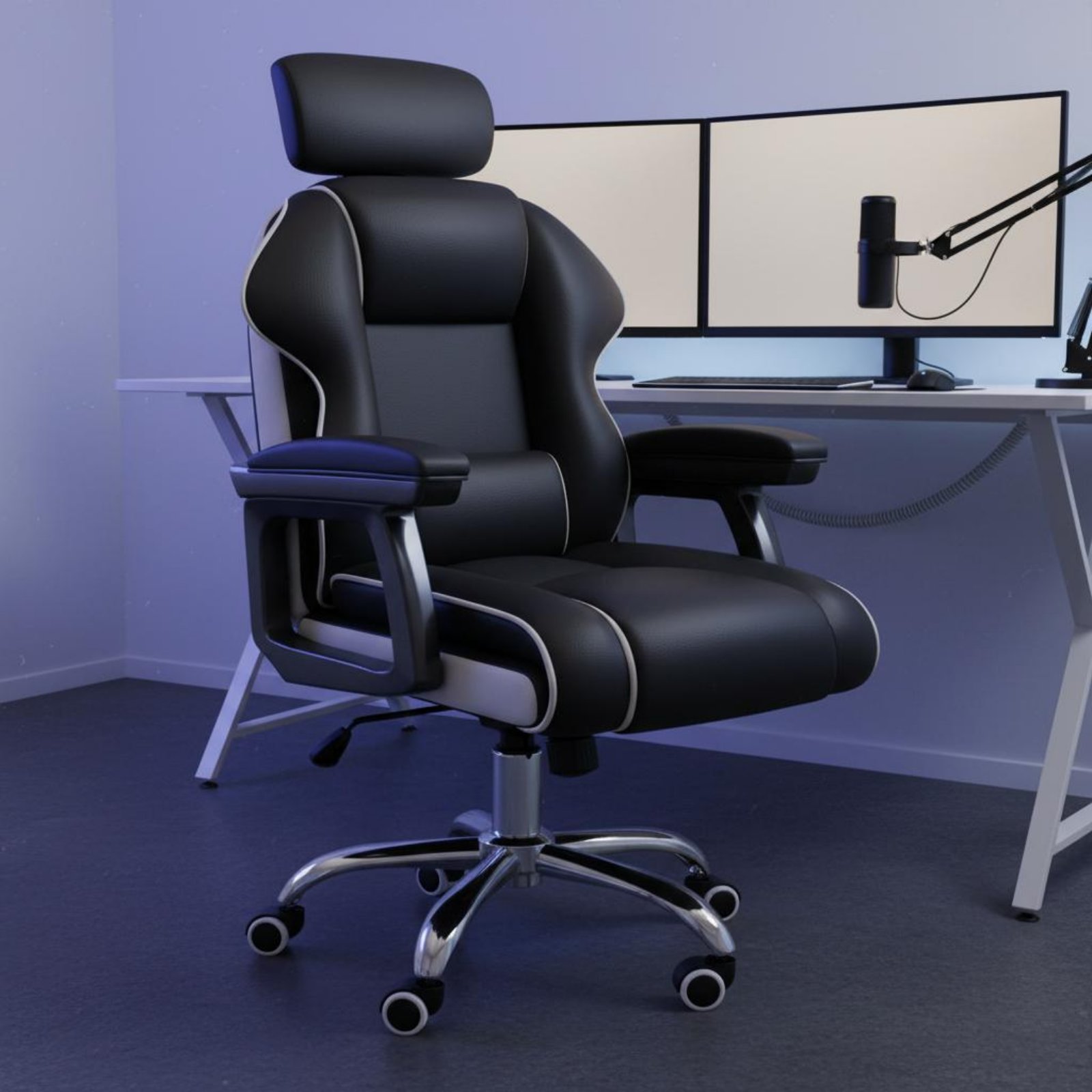 Office Furniture - Ergonomiczne krzesło gamingowe z regulacją wysokości,