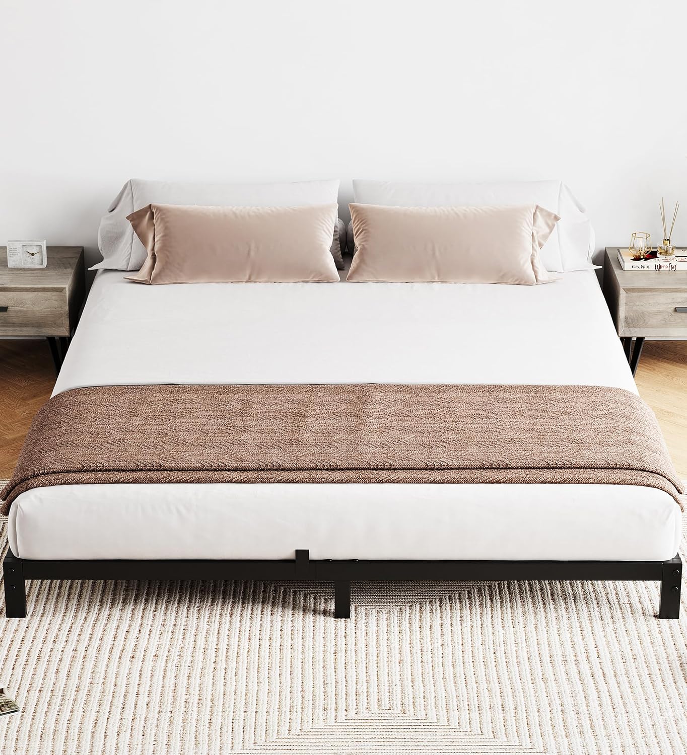 Canopy Bed Frame Metal Queen - Solidna, metalowa rama do łóżka typu