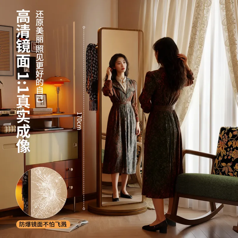Kwadratowe obrotowe lustro pod – Full Length Mirror Jewelry Armoire recenzja i cena