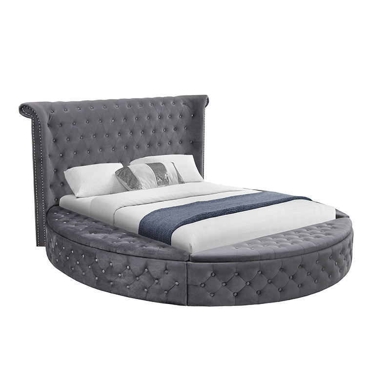 Upholstered King Queen Size Be – King Size Bed Frame With Storage Drawers recenzja i cena