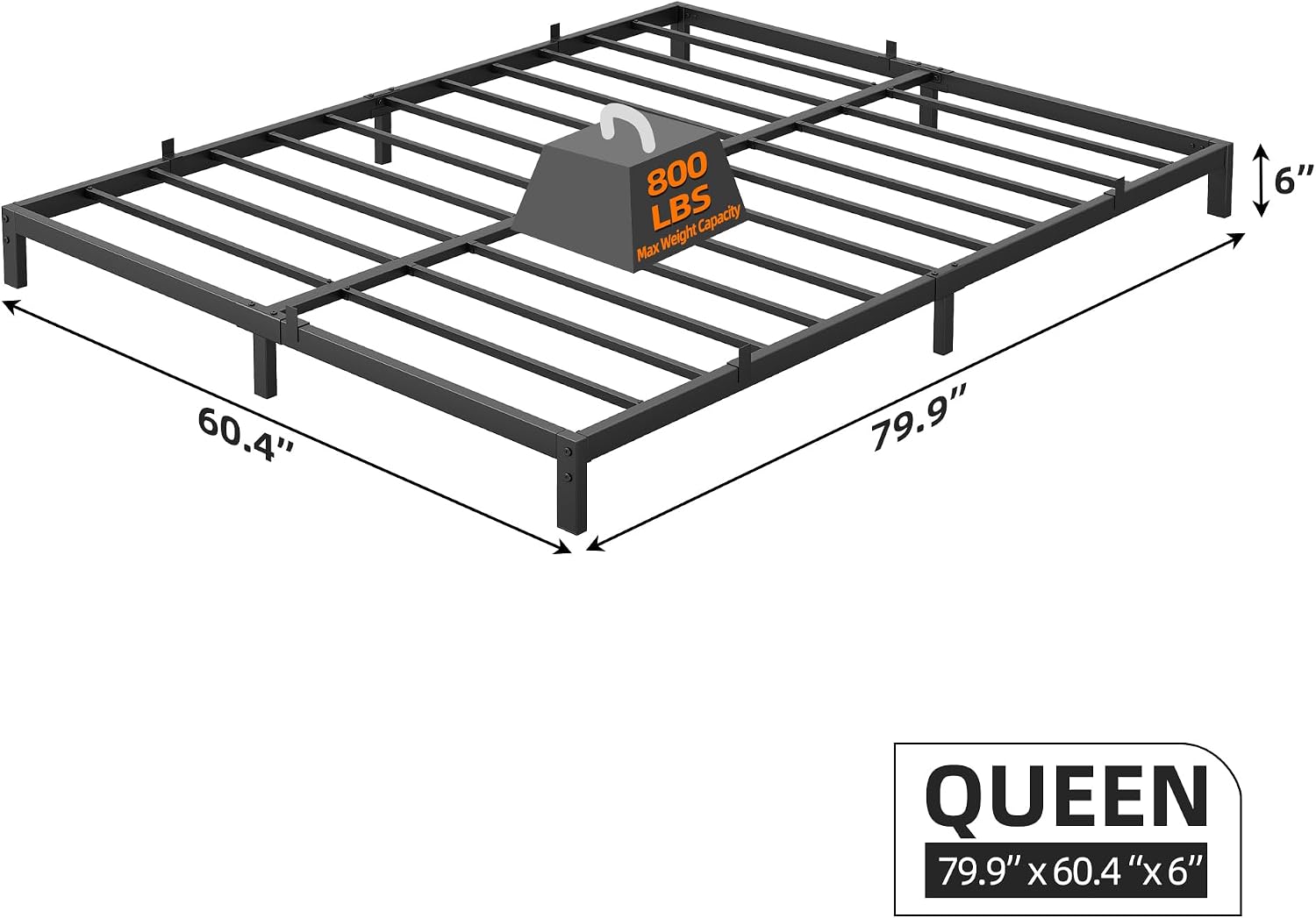 Garvee 6-calowa wytrzymała met – Canopy Bed Frame Metal Queen recenzja i cena