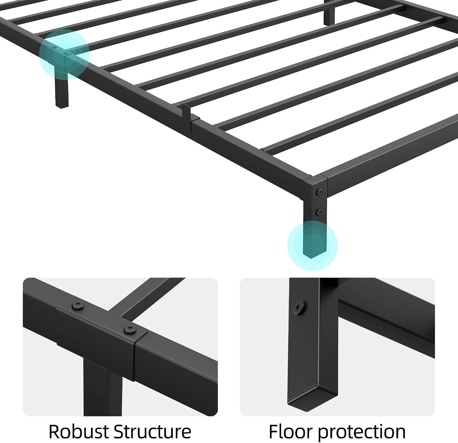 Garvee 6-calowa wytrzymała met – Canopy Bed Frame Metal Queen recenzja i cena
