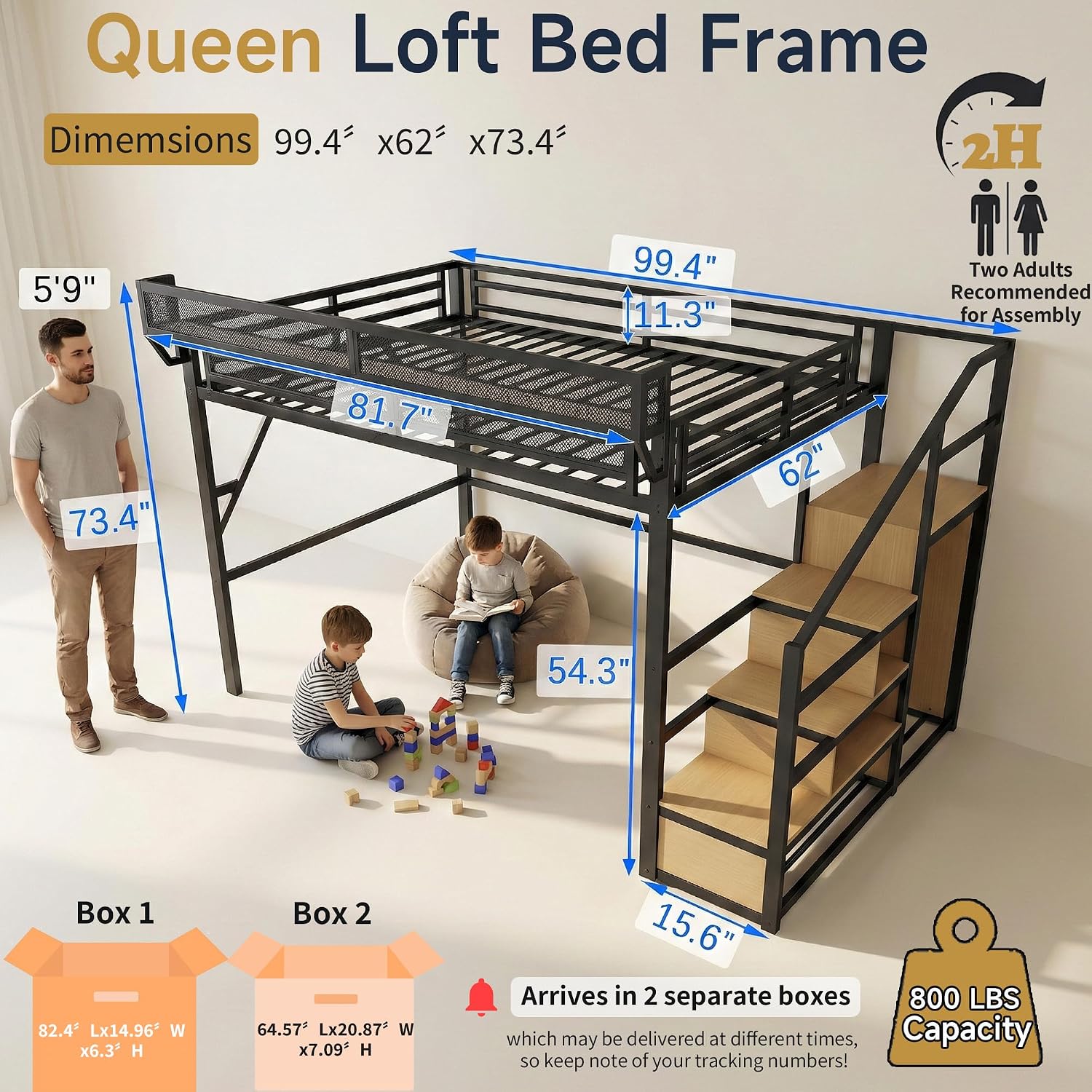 Łóżko na antresoli w rozmiarze – Canopy Bed Frame Metal Queen recenzja i cena
