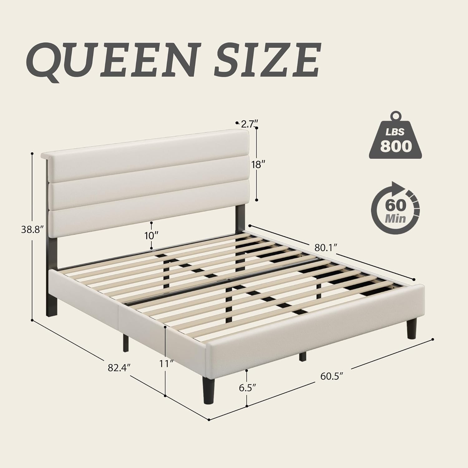 Rama łóżka typu queen-size z a – Canopy Bed Frame Metal Queen recenzja i cena